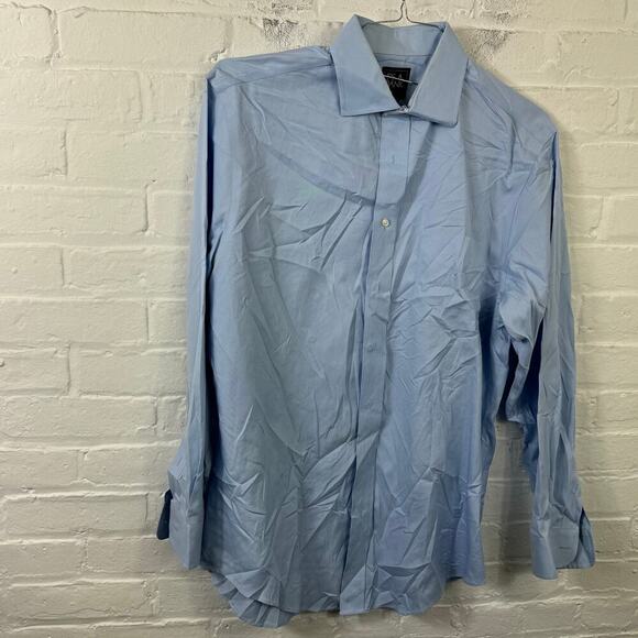 Jos. A. Bank Men Casual Button Down Shirt Long Sleeve Collared Neck Blue Size L - Picture 1 of 4